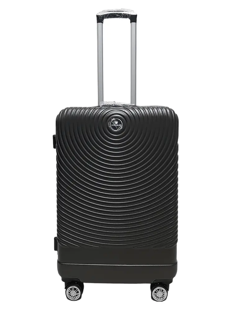 Валіза середня M ABS-пластик Worldline Airtex 652 69×45×29см 88л Сірий