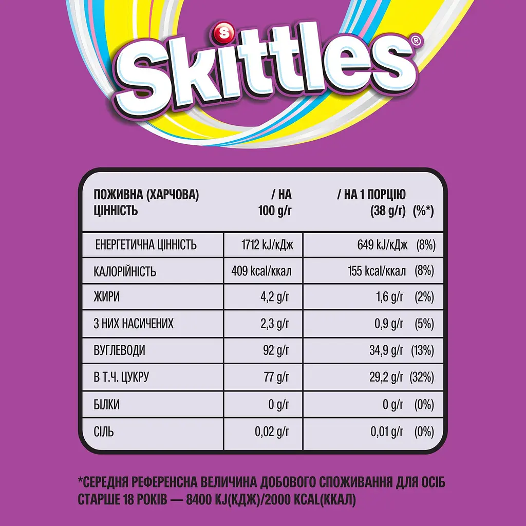 Драже Skittles Лісові ягоди 38 г (788406) - фото 3