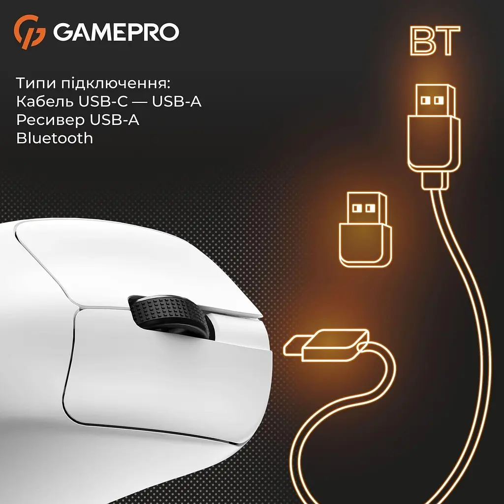 Миша GamePro Genesis Avenger White (GM096W) - фото 6