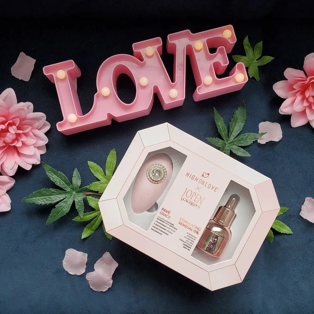 Подарунковий набір HighOnLove & JOPEN: Objects of Desire (краплі для клітора і вібратор з кристалами) - фото 6