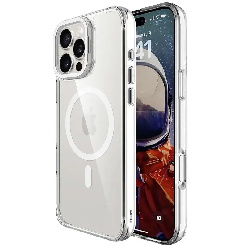 Чохол TPU Space Case Apex with MagSafe для Apple iPhone 16 Pro Max (6.9") Silver - фото 7
