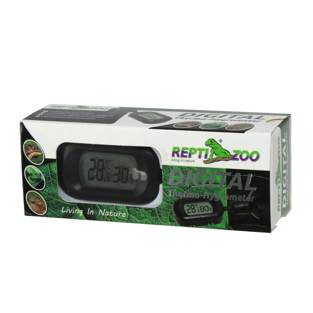 Цифровий міні гігрометр-термометр Repti-Zoo LCD MINI SH128 з присоскою - фото 3