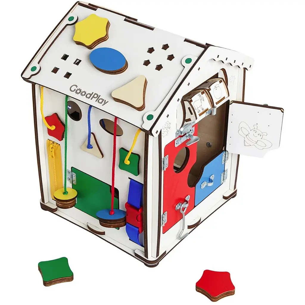 Развивающий центр GoodPlay Бизидом с подсветкой 35х28х28 см (B006) - фото 6