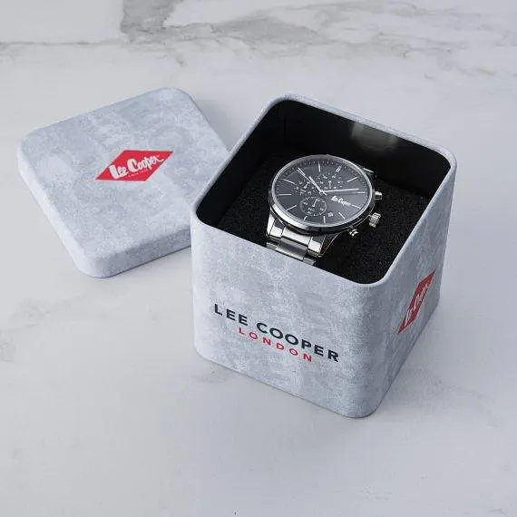 Чоловічий водостійкий наручний годинник Lee Cooper Plane (Сріблястий) - фото 5