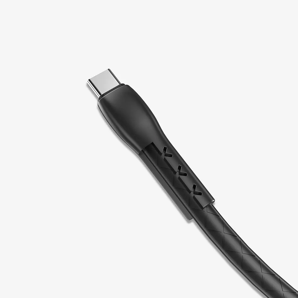 Кабель з дисплеем WSKEN Cable USB to Type-C 2A 1.2m Black - фото 3