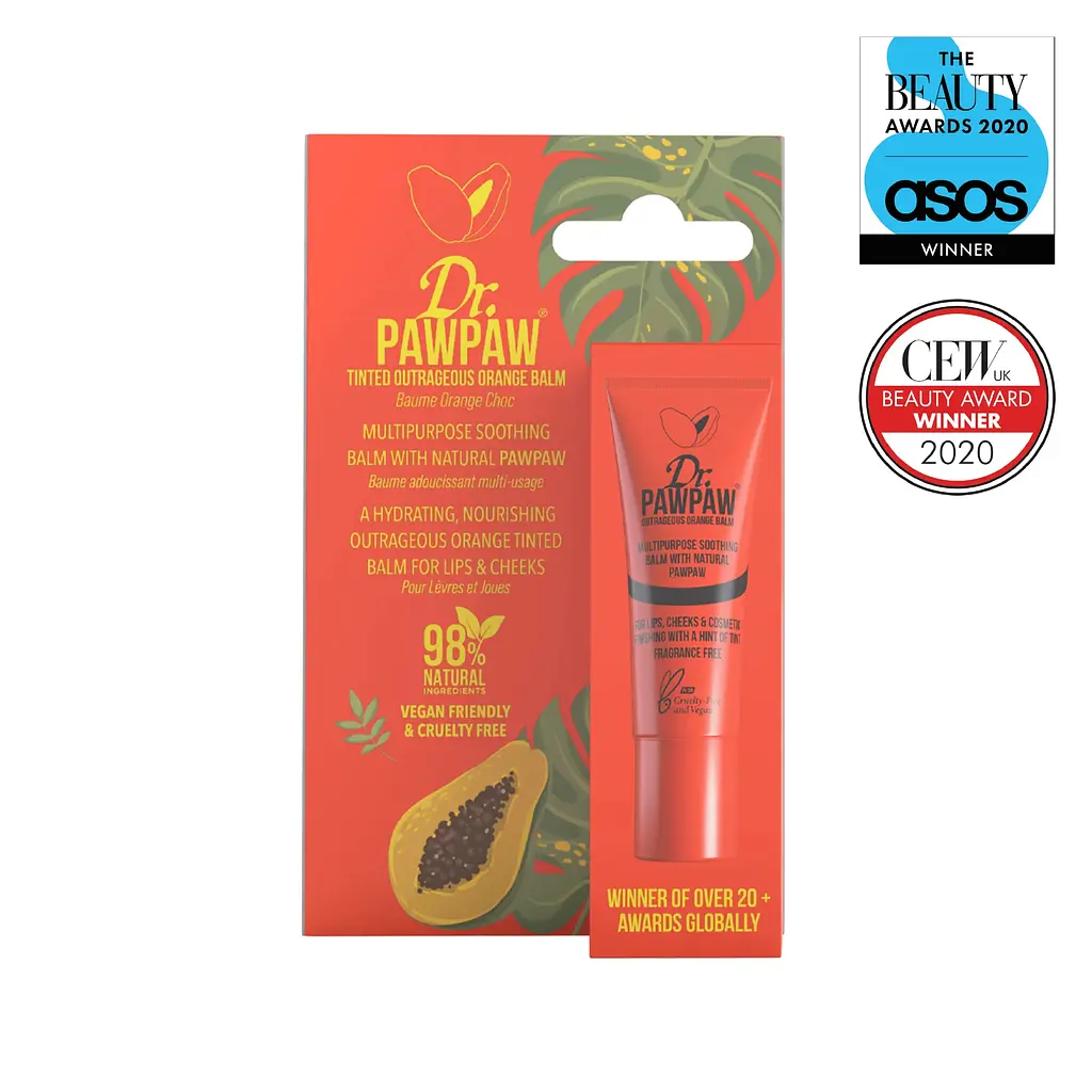 Бальзам для губ Dr. Pawpaw Multi-Purpose Tinted тон Outrageous Orange 25 мл (109063) - фото 4