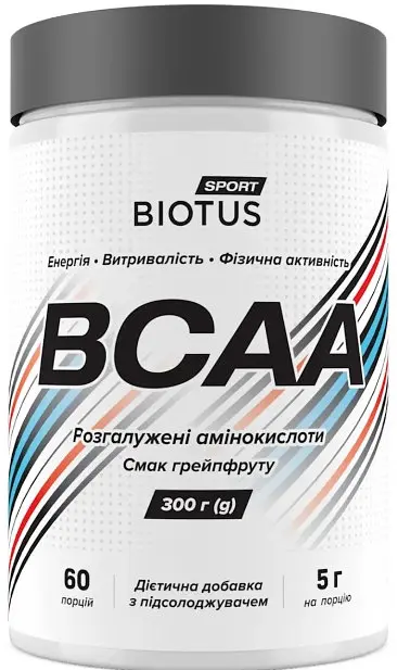 Амінокислоти BCAA Biotus BCAA 300 г грейпфрут