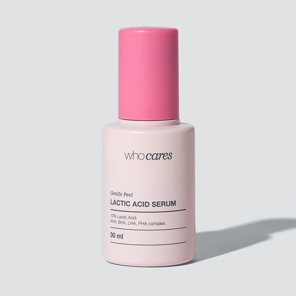 Незмивна сироватка-пілінг із молочною кислотою Gentle Peel Lactic Acid Serum whocares 30 мл - фото 2