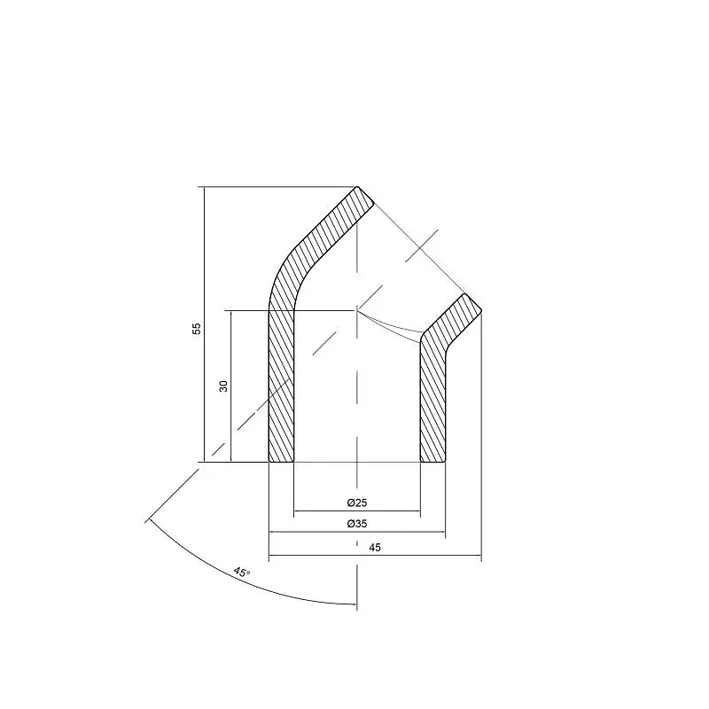 Кутник PPR Thermo Alliance 25, 45° DSE102