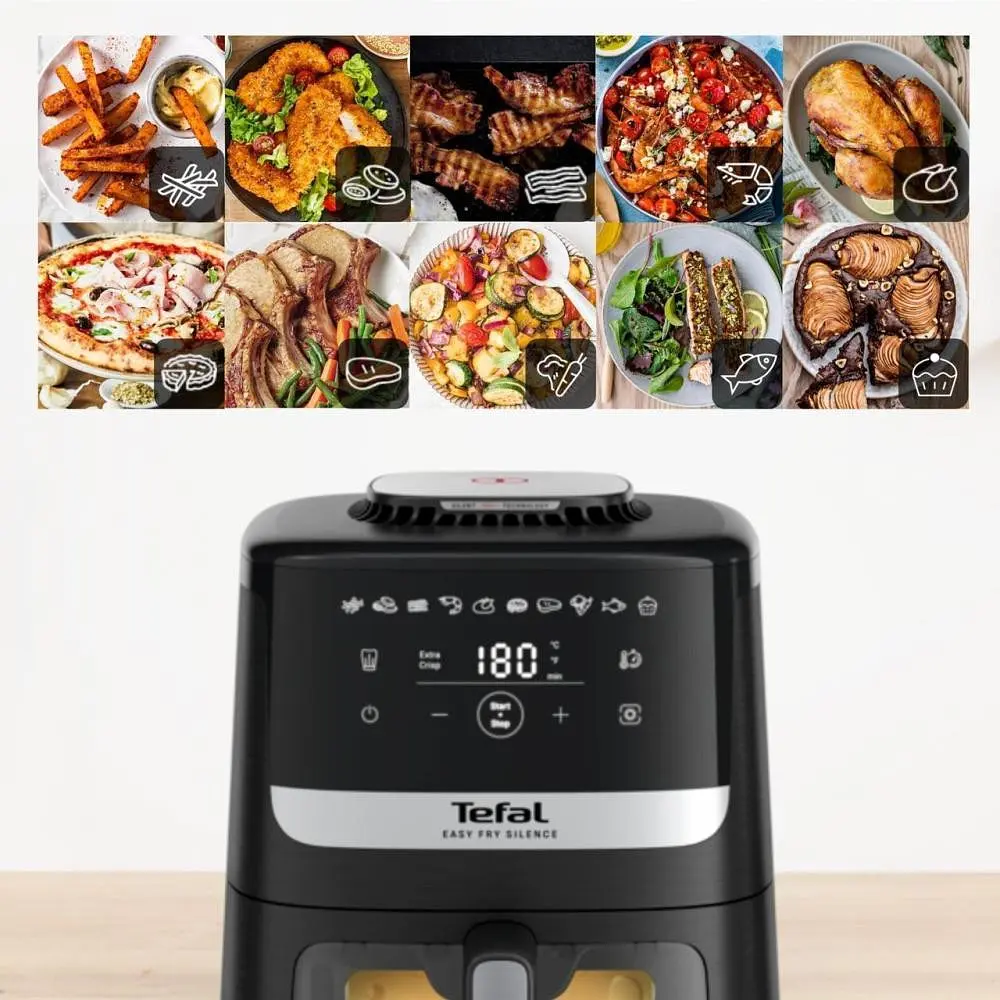 Мультипіч (аерофритюрниця) Tefal Easy Fry Silence Vision XL EY5568E0 - фото 6