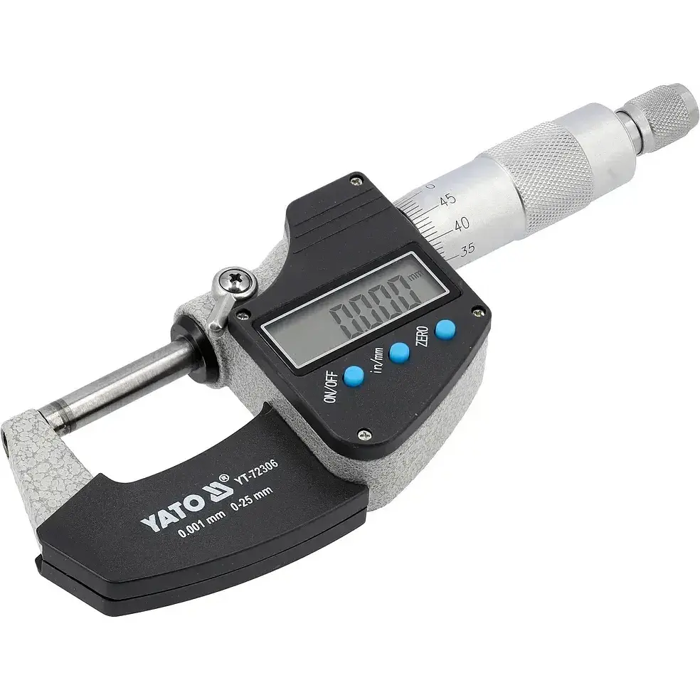Микрометр Yato с LCD (YT-72306) - фото 3