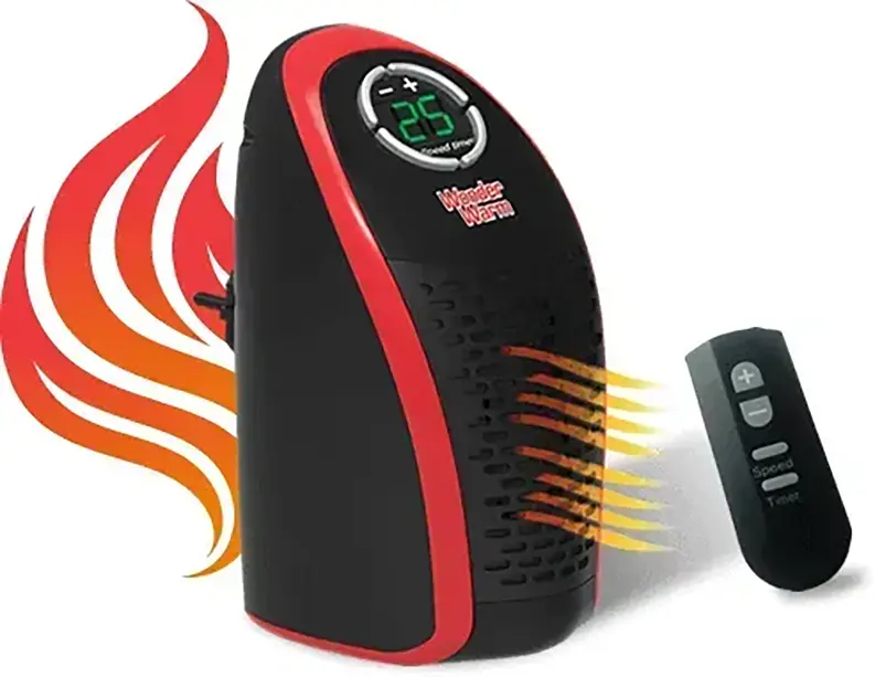 Тепловентилятор Supretto Wonder Warm портативний чорний (5320) - фото 5