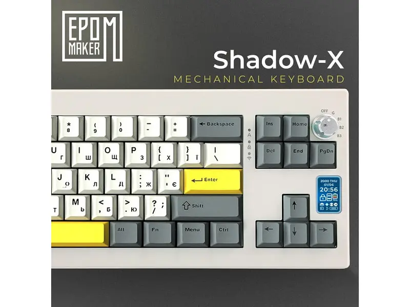 Клавіатура Epomaker Shadow-X White (SHX-W-WL) - фото 2