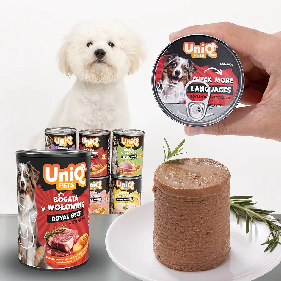 Консерви для собак UNIQ PETS DOG WET FOOD ROYAL BEEF з яловичиною, 375 г - фото 2