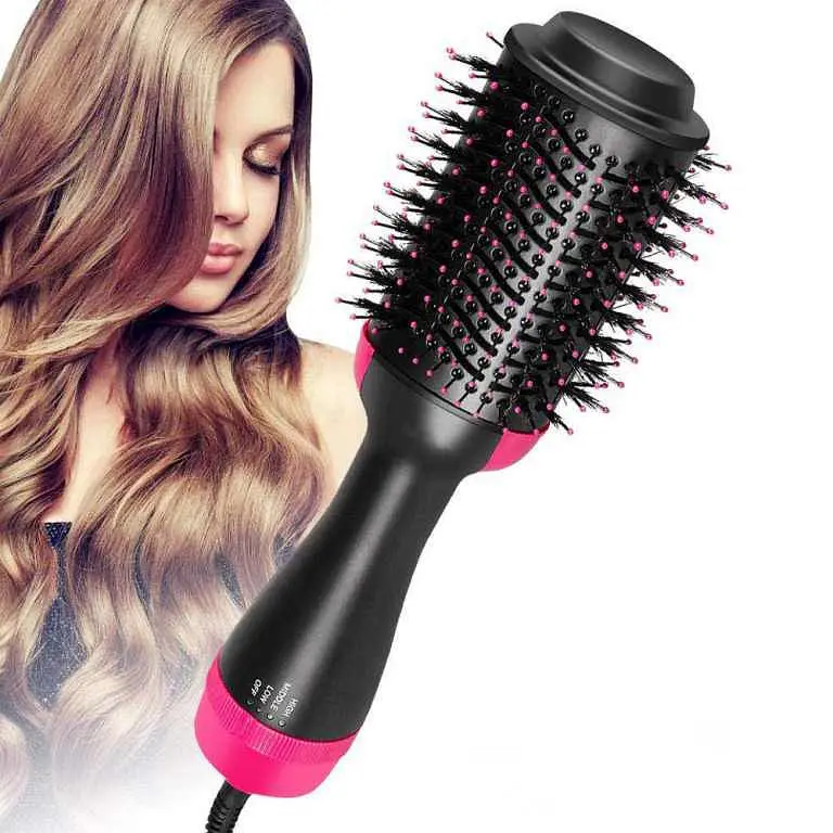 Фен - щітка для волосся One Step Hair Dryer and Styler Стайлер з обертанням для укладання волосся 3 в 1 - фото 2