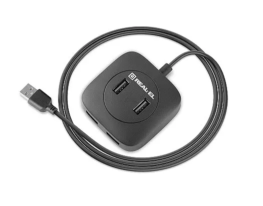 USB-хаб REAL-EL HQ-177 4 ports - фото 3