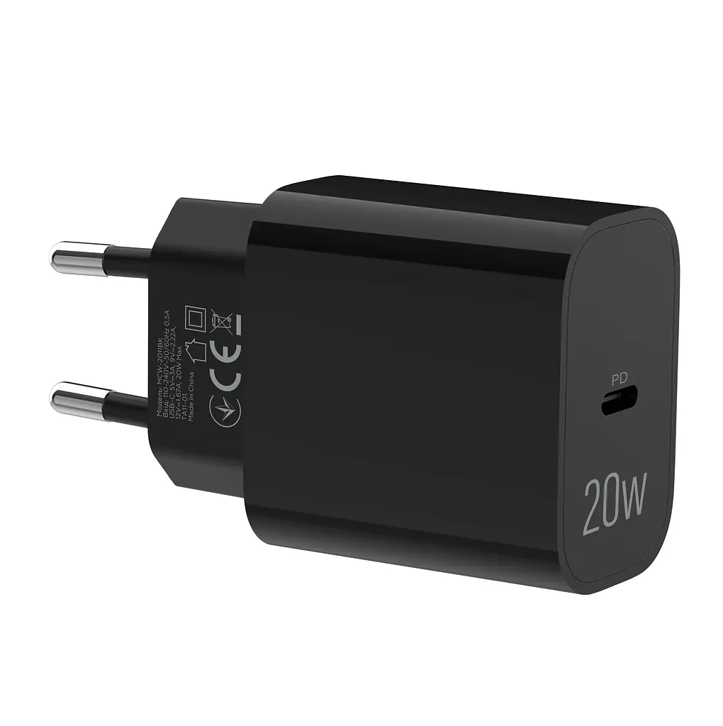 Зарядное устройство сетевое MAKE 20W Type-C PD3.0 Black - фото 6