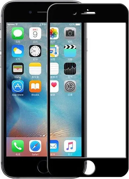 Захисне скло Tempered Glass 9K Full Glue Apple iPhone 6/6s black - фото 2