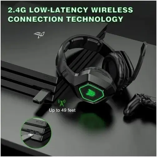 Наушники Onikuma K10 Gaming with LED 2 в 1 комбо 2.4Ghz и 3.5 mm - фото 5