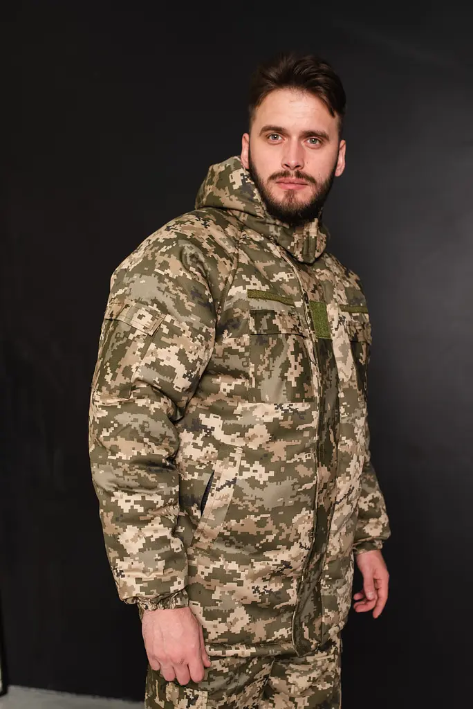 Куртка-бушлат військова чоловіча тактична ЗСУ Піксель 8740 52 розмір - фото 7