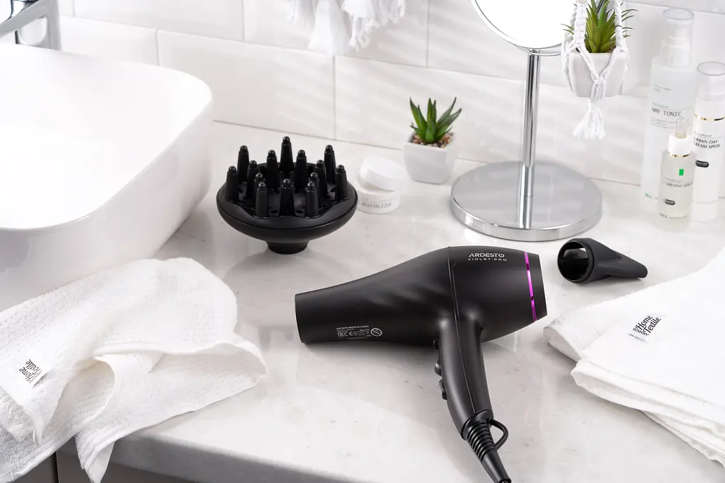 Фен Violet PRO HD-Y222PRO, 1850-2200Вт, 2 швидкості, 3 темп.режима, дифузор, чорний ARDESTO teh0017658 - фото 3