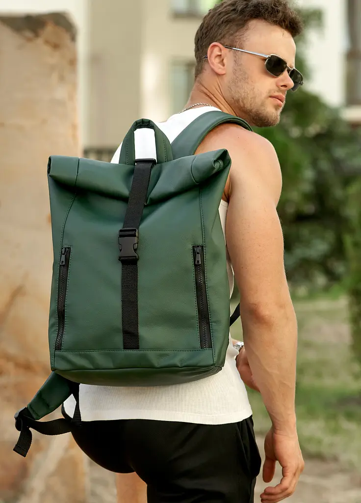 Рюкзак Sambag унісекс RollTop LZT зелений (24208007) - фото 5