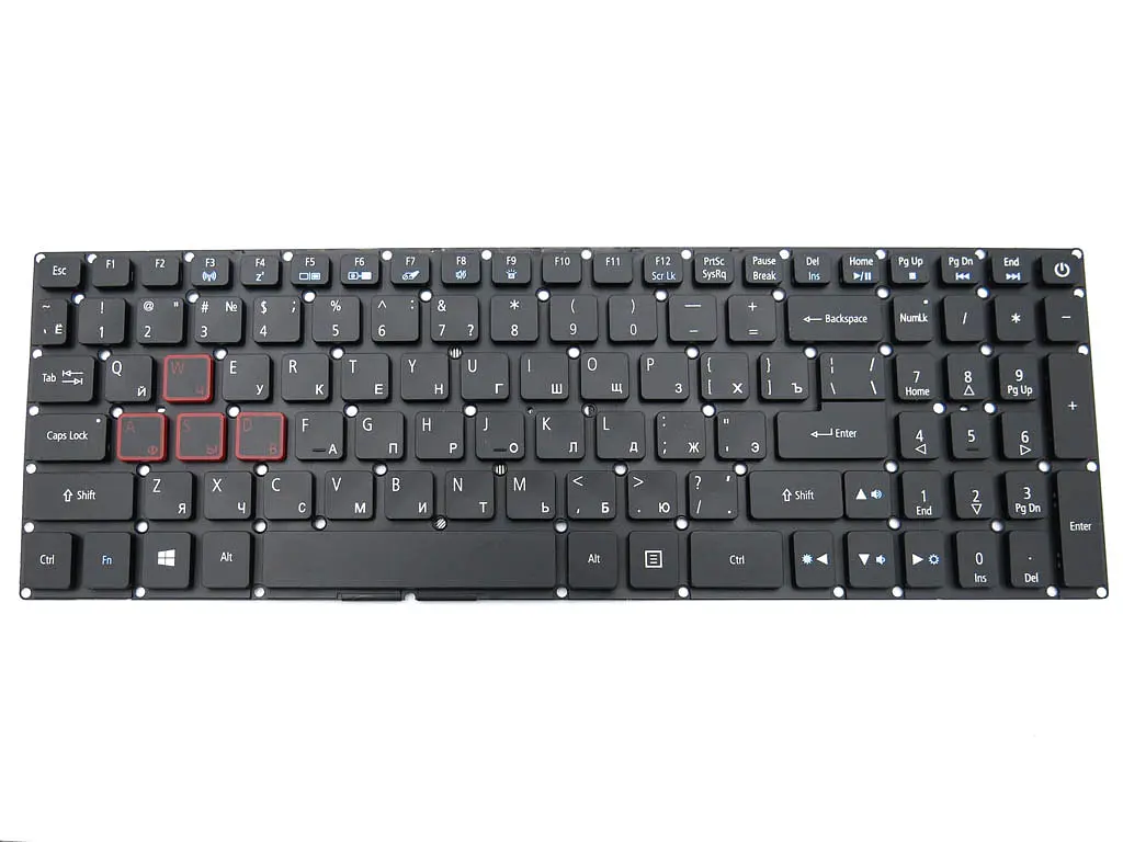 Клавіатура для ACER G3-571, G3-572, Predator Helios 300, PH317-51, PH315-51 (RU Black з підсвіткою), NK.I1513.053. Оригінал - фото 3