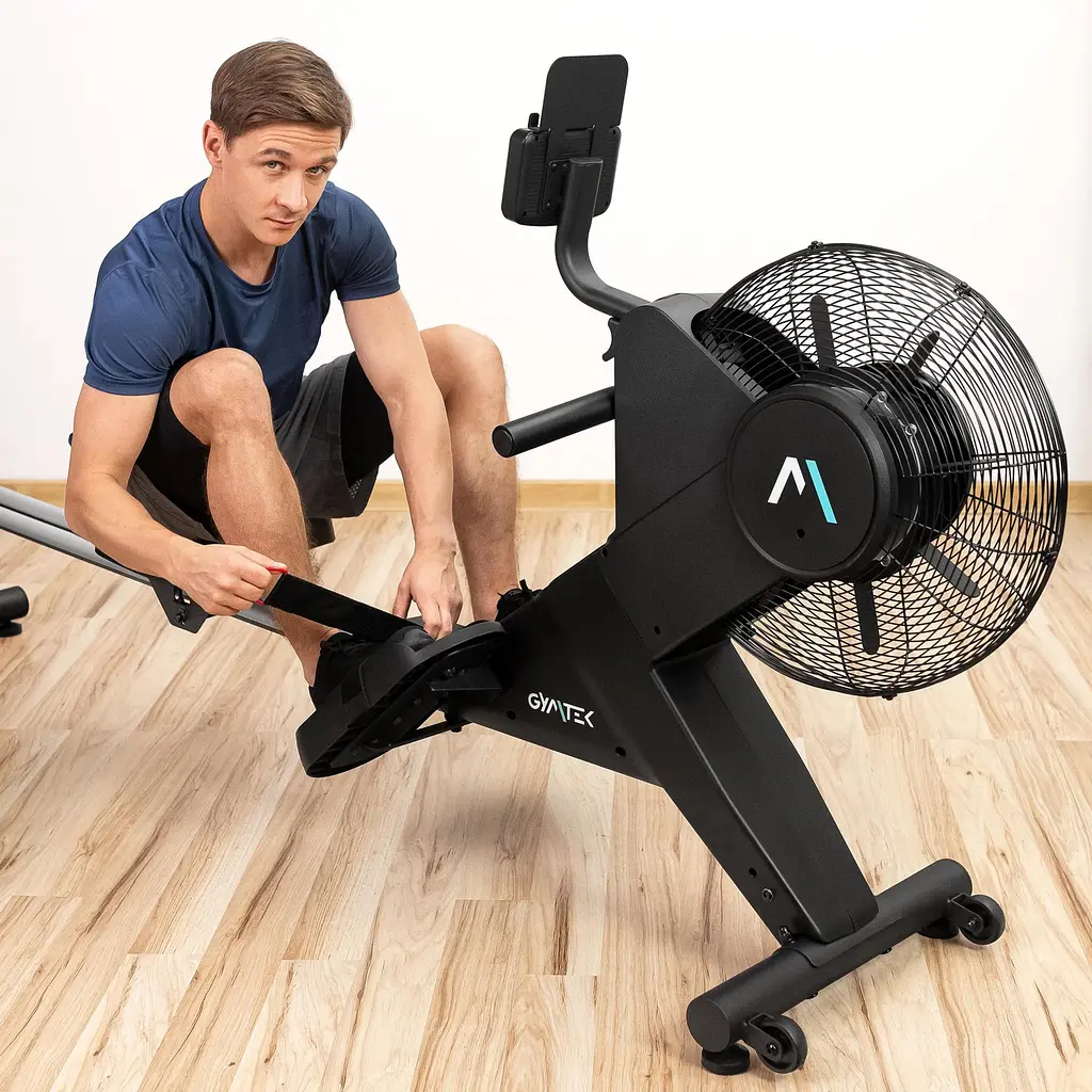 Гребний тренажер Gymtek XR2000 електромагнітний з аеродинамічним навантаженням - фото 7