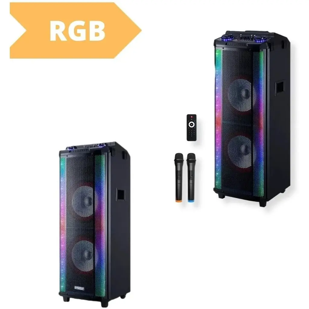 Активна акустична система XPRO-TD1070 з пультом та мікрофоном чорна (MER-15692_8944) - фото 2