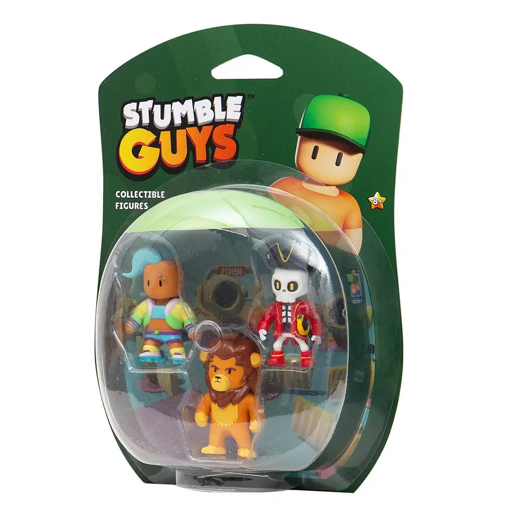 Набір колекційних фігурок Stumble Guys Велоцит, Леонідас, Капітан Нохарт 3 шт. х 6 см (SG2020-2) - фото 3