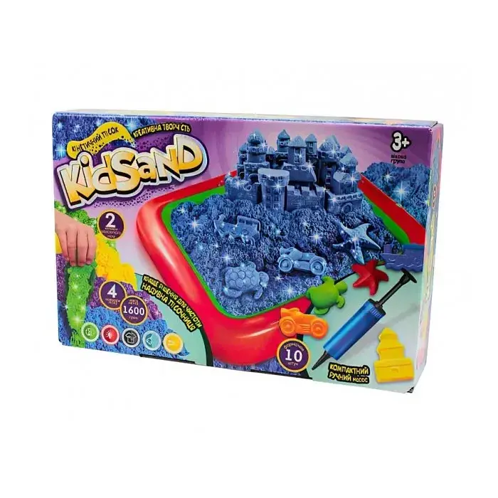Набір для творчості Danko Toys Кінетичний пісок KidSand 4 кольори - фото 1