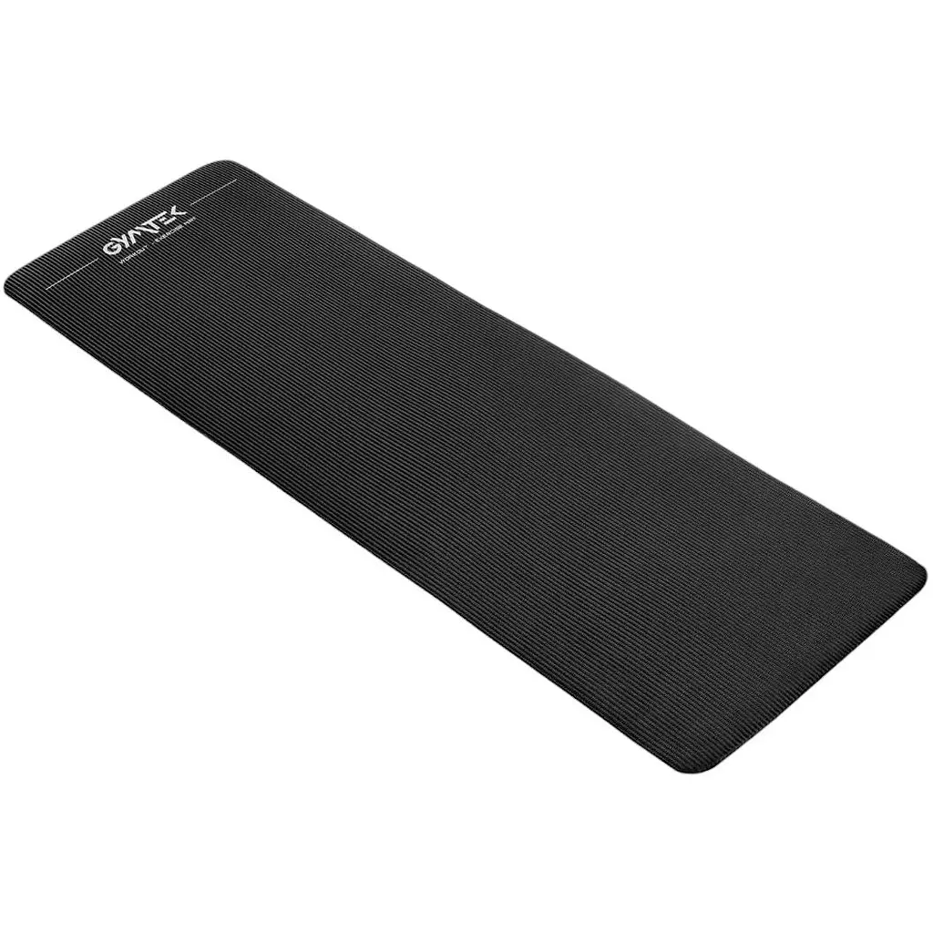 Коврик для йоги и фитнеса Gymtek NBR 1 см черный - фото 4