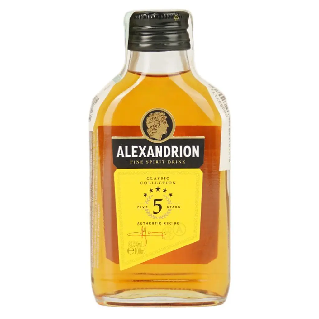 Міцний алкогольний напій Alexandrion 5 зірок 37.5% 0.1 л - фото 2