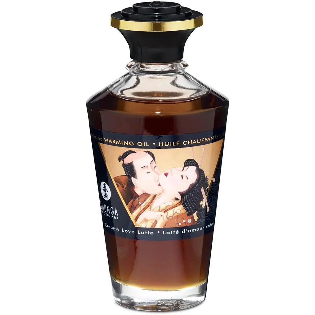 Масажна олія Shunga Aphrodisiac Warming Oil кава, 100 мл - фото 3