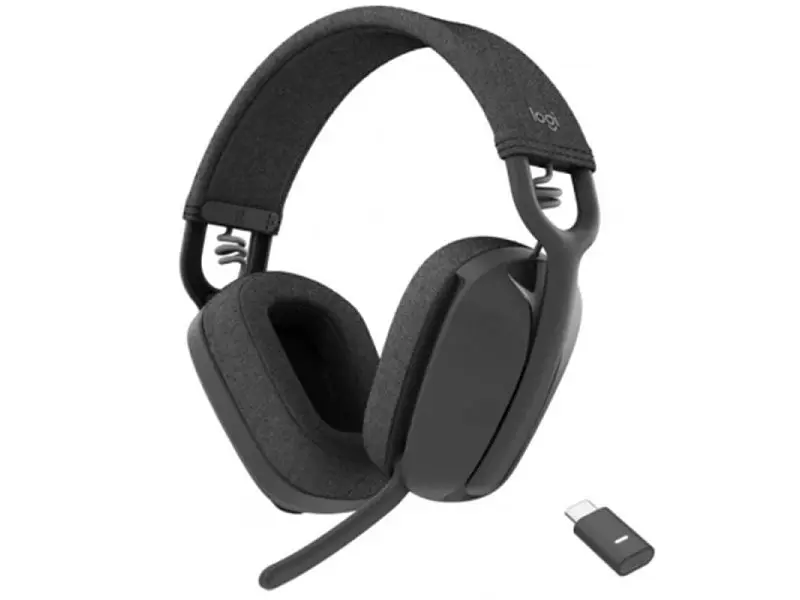 Навушники з мікрофоном Logitech Zone Vibe Wireless Teams version Graphite (981-001157)