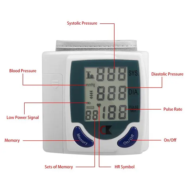 Цифровий автоматичний тонометр Blood Pressure Monitor для вимірювання АТ та пульсу -VN-31 - фото 6