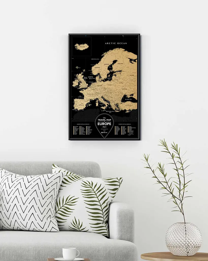 Скретч карта світу 1DEA.me Travel Map Black Europe (13070) - фото 2