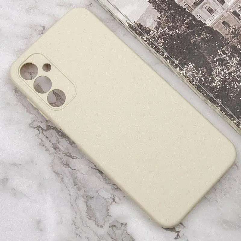 Чехол TPU GETMAN Liquid Silk Full Camera для Samsung Galaxy A05s Песочный / Sand - фото 4