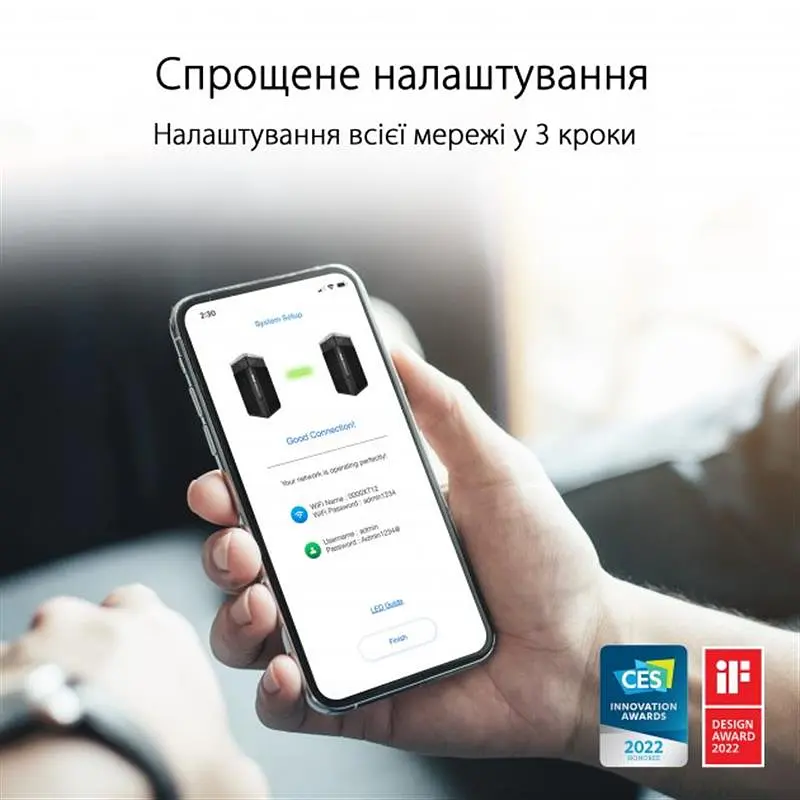 Wi-Fi Mesh система Asus ZenWiFi Pro ET12 2pk Black (90IG05Z0-MO3A20) - фото 6