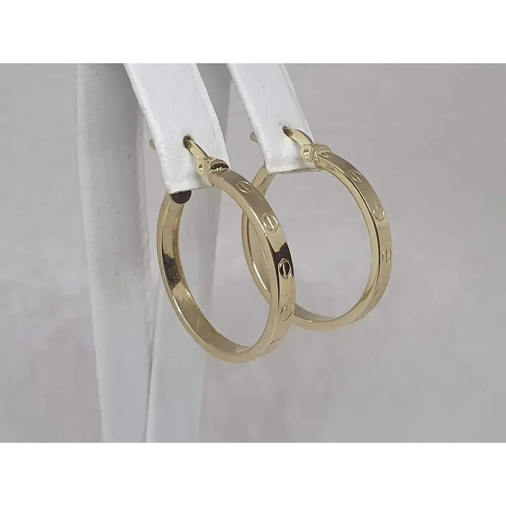 Золоті сережки-кільця Favoritum. 2562_1 - фото 2