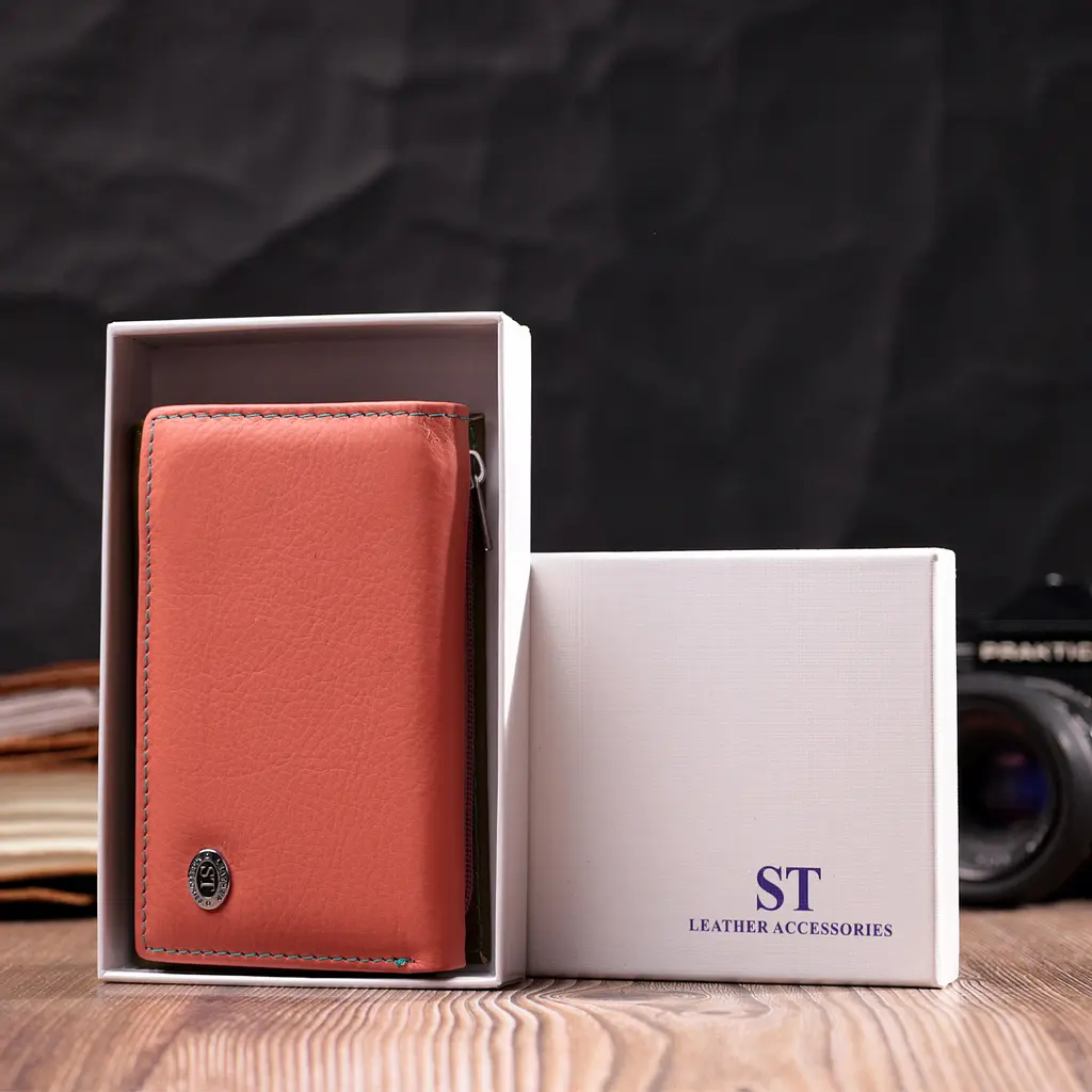 Жіночий шкіряний гаманець ST Leather 12.2х8х2 см acs0028375 - фото 8