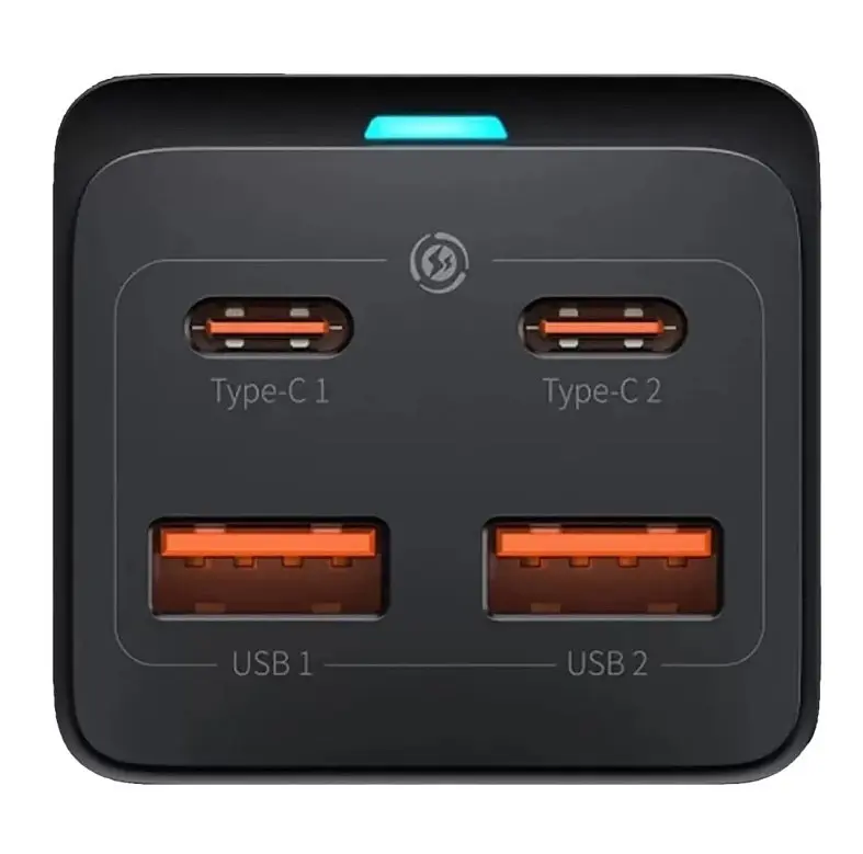 Зарядное устройство для Baseus GaN3 Pro Desktop Powerstrip AC+2U+2C 100 W PSZM000401 черный - фото 7