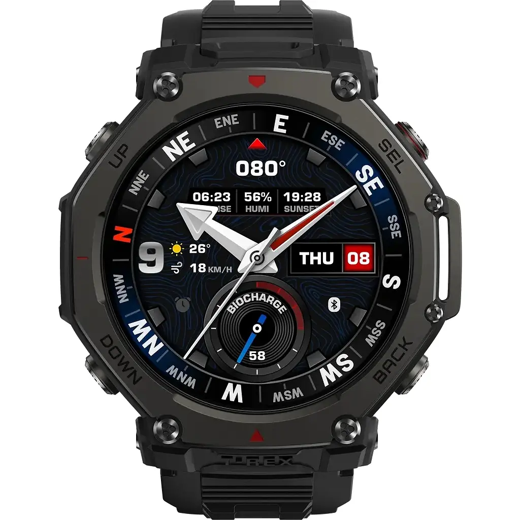 Смарт-годинник Amazfit T-Rex 3 Pro 48mm W2444OV1N Tactical Black (1170956) - фото 2