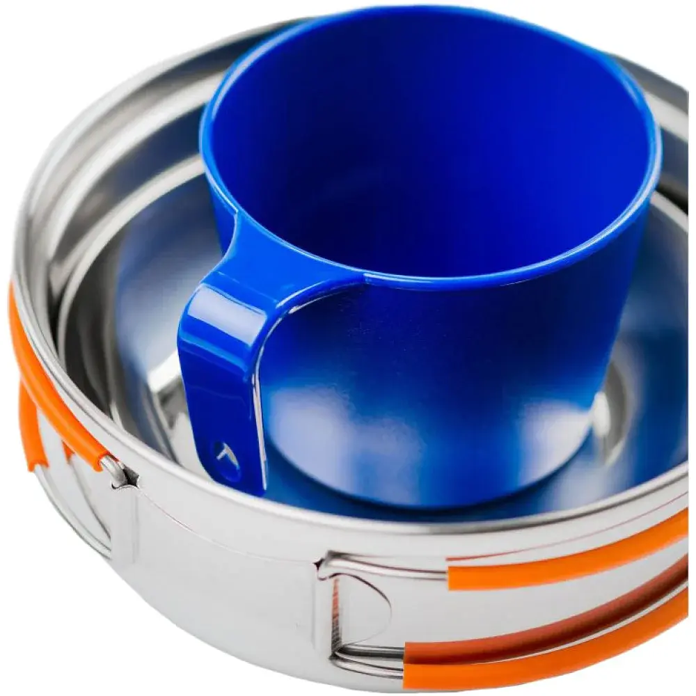 Набір посуду GSI Glacier Stainless 1 Person Mess Kit - фото 2