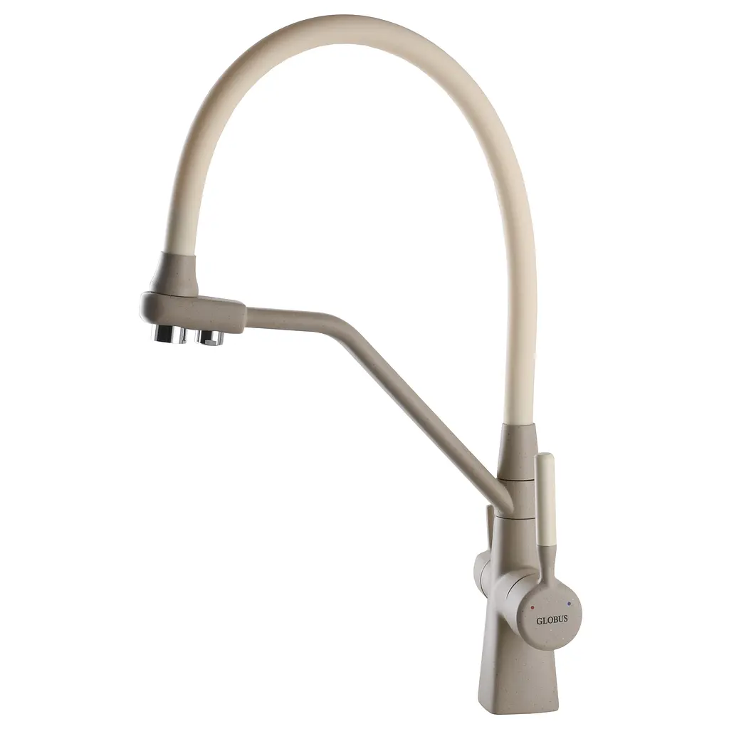 Змішувач для кухні під осмос Globus Lux GLLR-0700-L-04-06 бежевий (24669) - фото 4