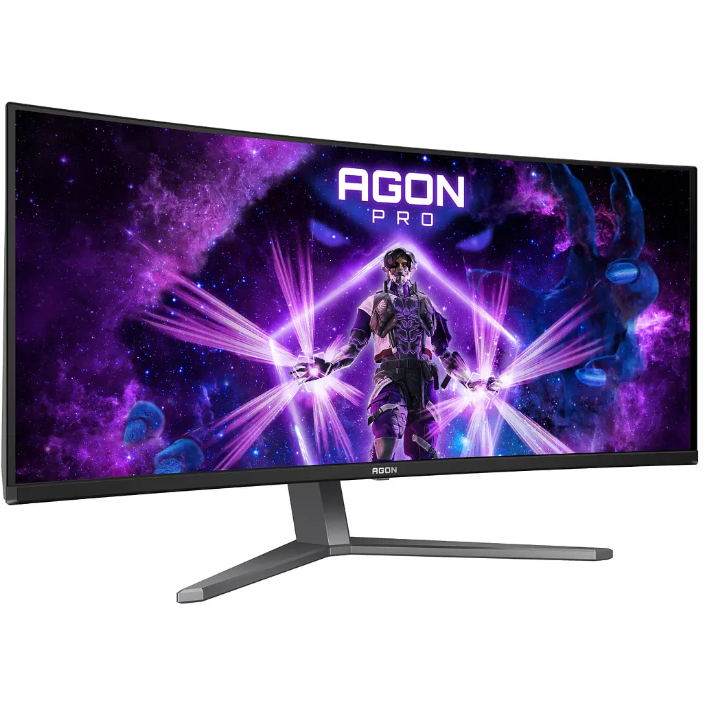 TFT 34" AOC AG346UCD, QD-OLED, UWQHD, 175Гц, 0,03мс, вигнутий, HDMIx2, DP, USB-hub, HAS, чорно-сірий - фото 7