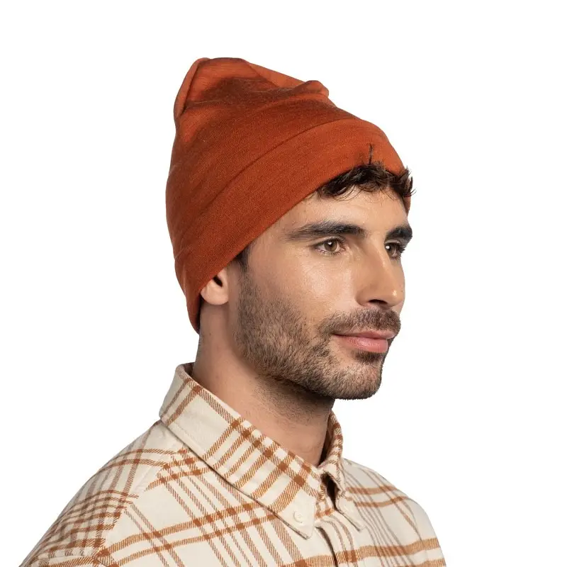 Шапка Buff Merino Heavyweight Beaney Solid Cinnamon (1033-BU 111170.330.10.00) - фото 4