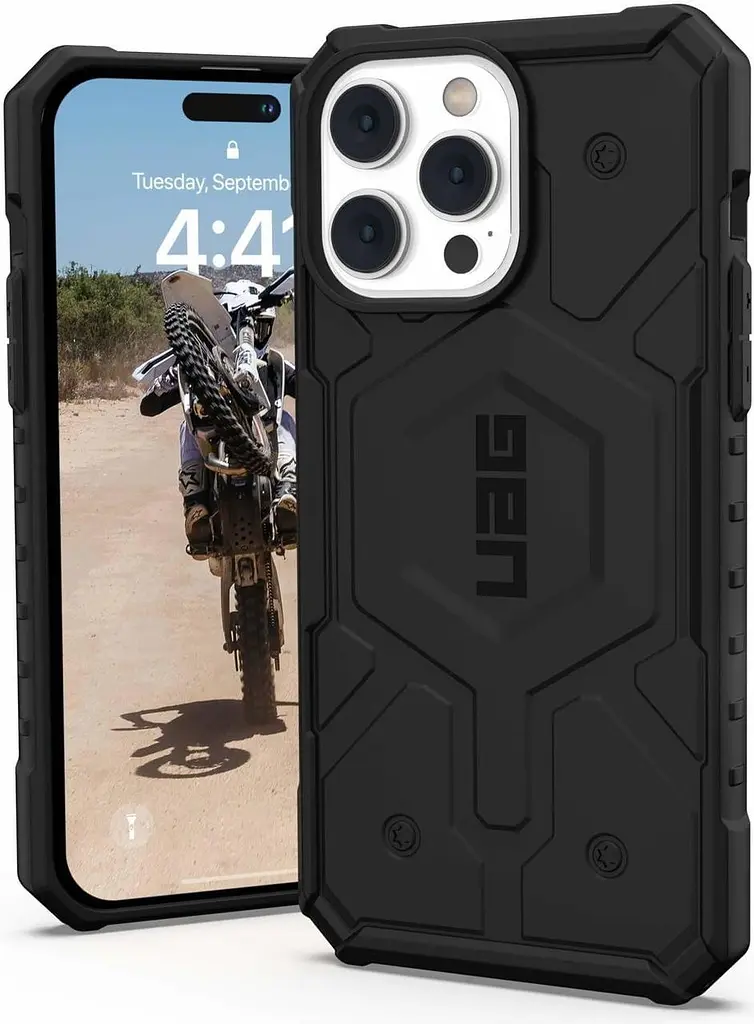 Оригінальний протиударний чохол UAG Pathfinder MagSafe для iPhone 14 Pro Max Black (114055114040) - фото 8