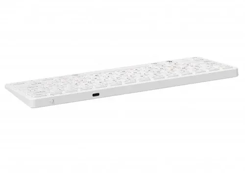 Клавіатура бездротова KBW-C01S-UA, Silver, USB 2.4GHz, 78 кнопок Maxxter teh0028276 - фото 2