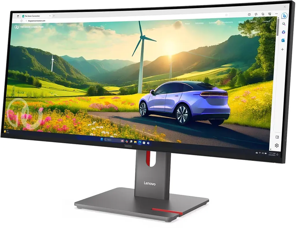 Монітор Lenovo 34" P34WD-40 Curved UWQHD IPS 120Hz (64ADGAT1UA) - фото 3